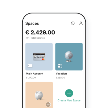 N26 You Spaces Overview in App.