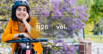 N26 x Voi — Get up to 50% off your next 10 rides.