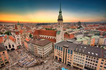 Skyline of Munich.