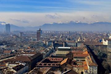 Panorama della città di Torino.