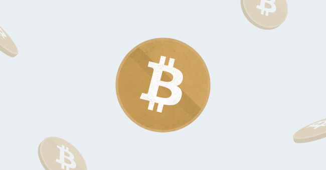 Ilustración de bitcoin.