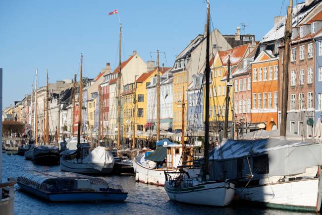 Foto de Nyhavn en Copenhague.