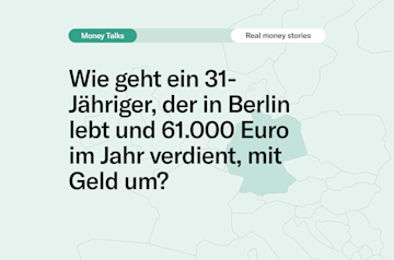 Eine Grafik der Karte von Deutschland, die zeigt, wie ein 31-Jähriger 61.000 Euro pro Jahr verdient.