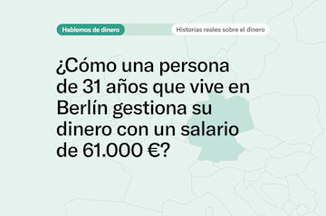 Una gráfica del mapa de Alemania que muestra cómo un joven de 31 años gana 61.000 euros al año.