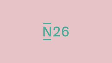 N26 logo against a pink background.