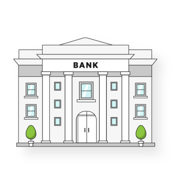 immagine di un edificio della banca.
