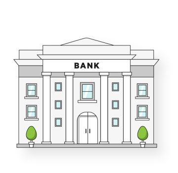 imagen de un edificio de un banco.