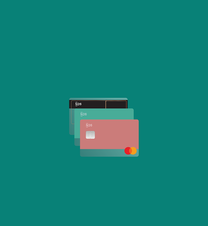 Image showing three N26 cards.