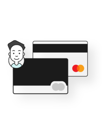 imagen de dos tarjetas de débito MasterCard.