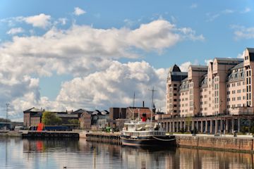la imagen del puerto de Oslo.