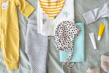set of baby clothes.