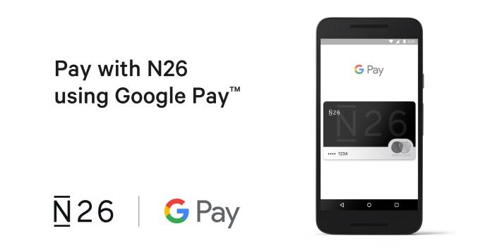 N26 app with Google Pay open on it.