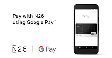 N26 app with Google Pay open on it.