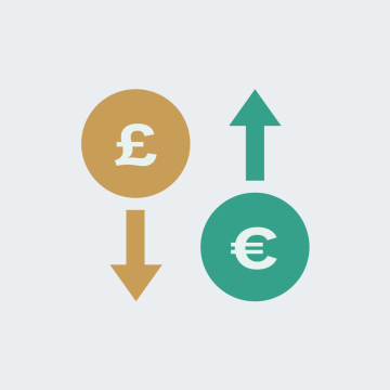 Illustration of currency exchange.