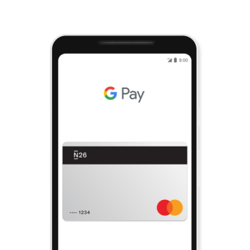 An Android phone with the Google pay screen open on it.