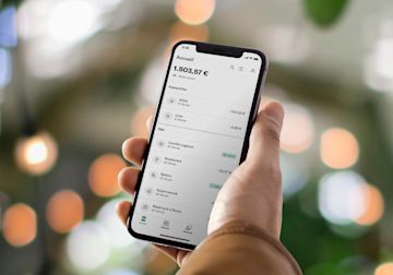 Une capture d'écran de l'application N26 sur un téléphone.