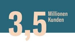 3,5 Millionen kunden.