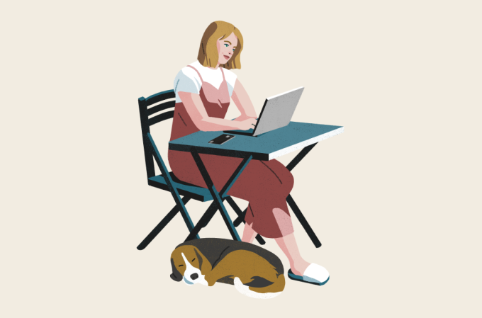 illustration of a freelancer.