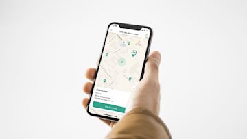 N26 Banking App montrant une carte avec les emplacements ATM proches de l'utilisateur.