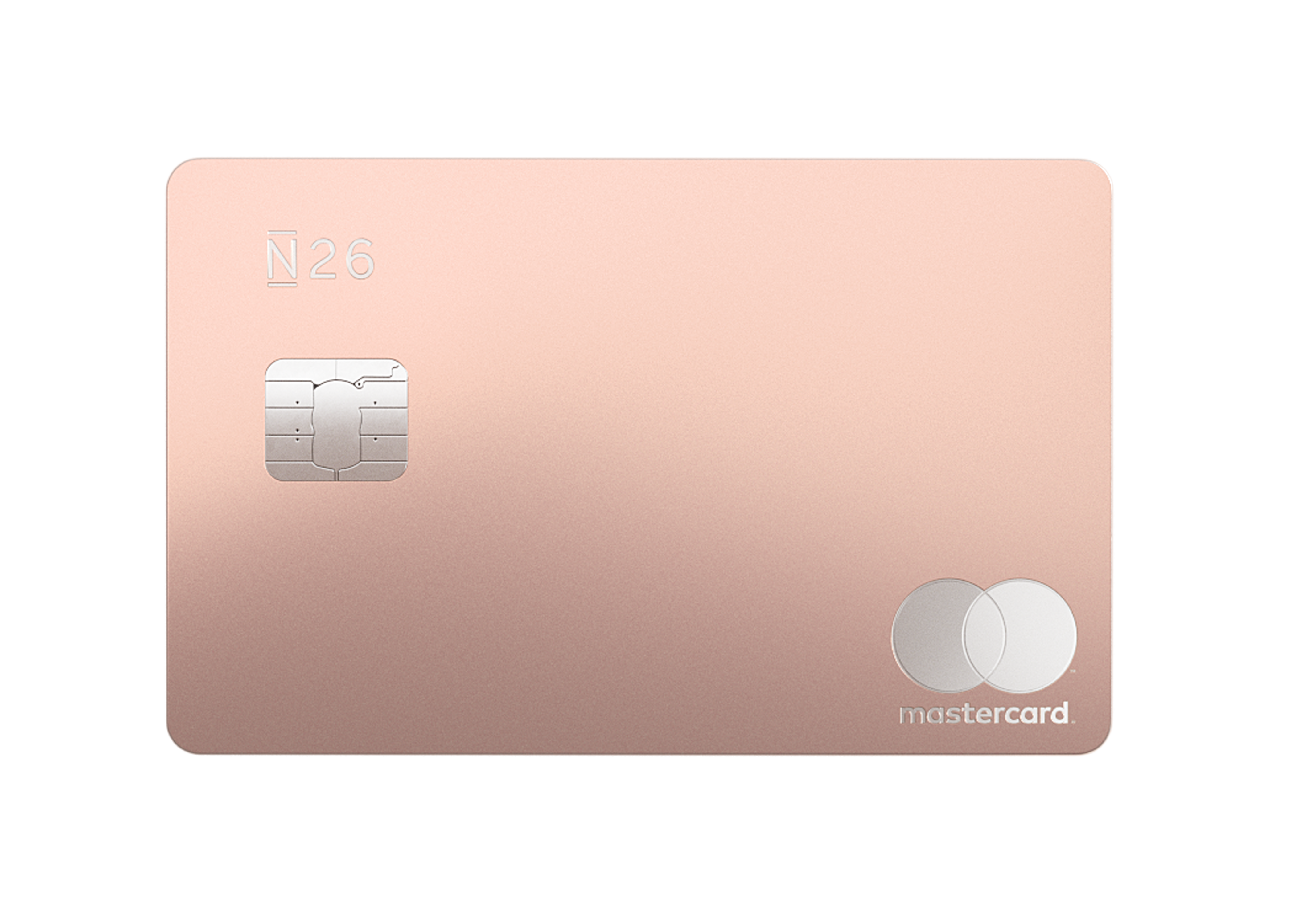 N26 - Prensa - Imagen de nuestra tarjeta premium Metal en rosa cuarzo