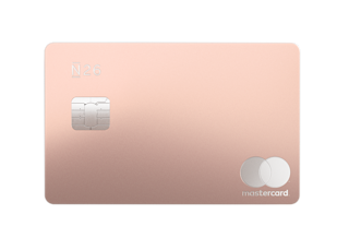 N26 Press Image of our Premium Metal Card in Coral Sand.