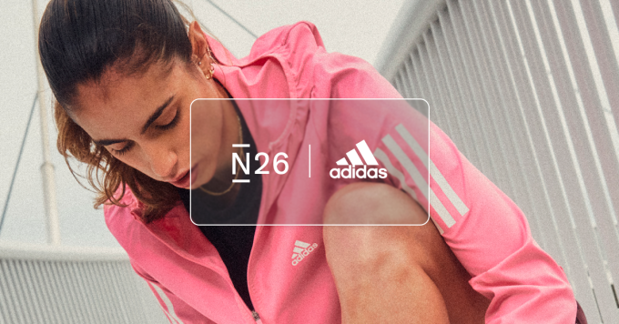 N26 x adidas team up to offer customers a special offer.