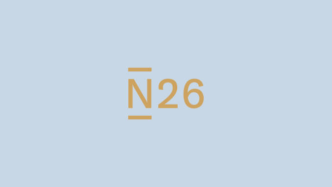 N26 logo against a light blue background.