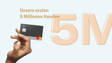 5 Millionen Kunden in 5 Jahren – N26 feiert einen riesigen Meilenstein.