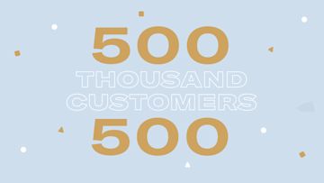 A graphic with the number 500 on it.