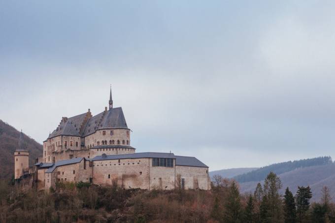 Bild von Vianden in Luxemburg.