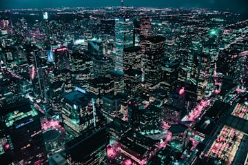 City by night.