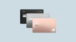Business Metal 3 debit cards in different colors.