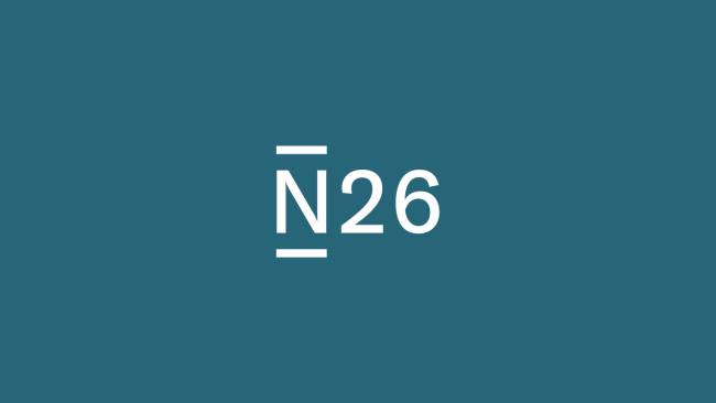 N26 logo against a turquoise background.
