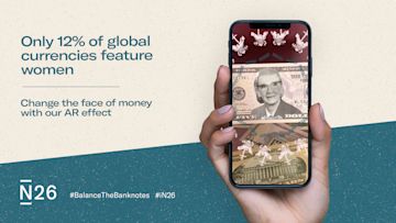 Balance the Banknotes—celebrate International Women’s Day with N26’s AR effect.