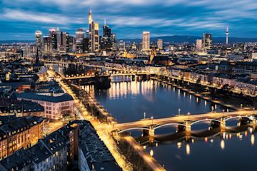 Skyline de Frankfurt.