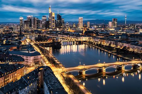Skyline de Francfort.