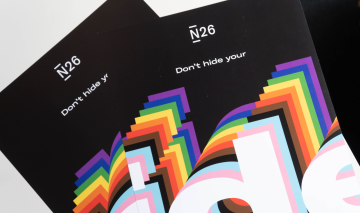 N26 Don't hide your pride flyers.