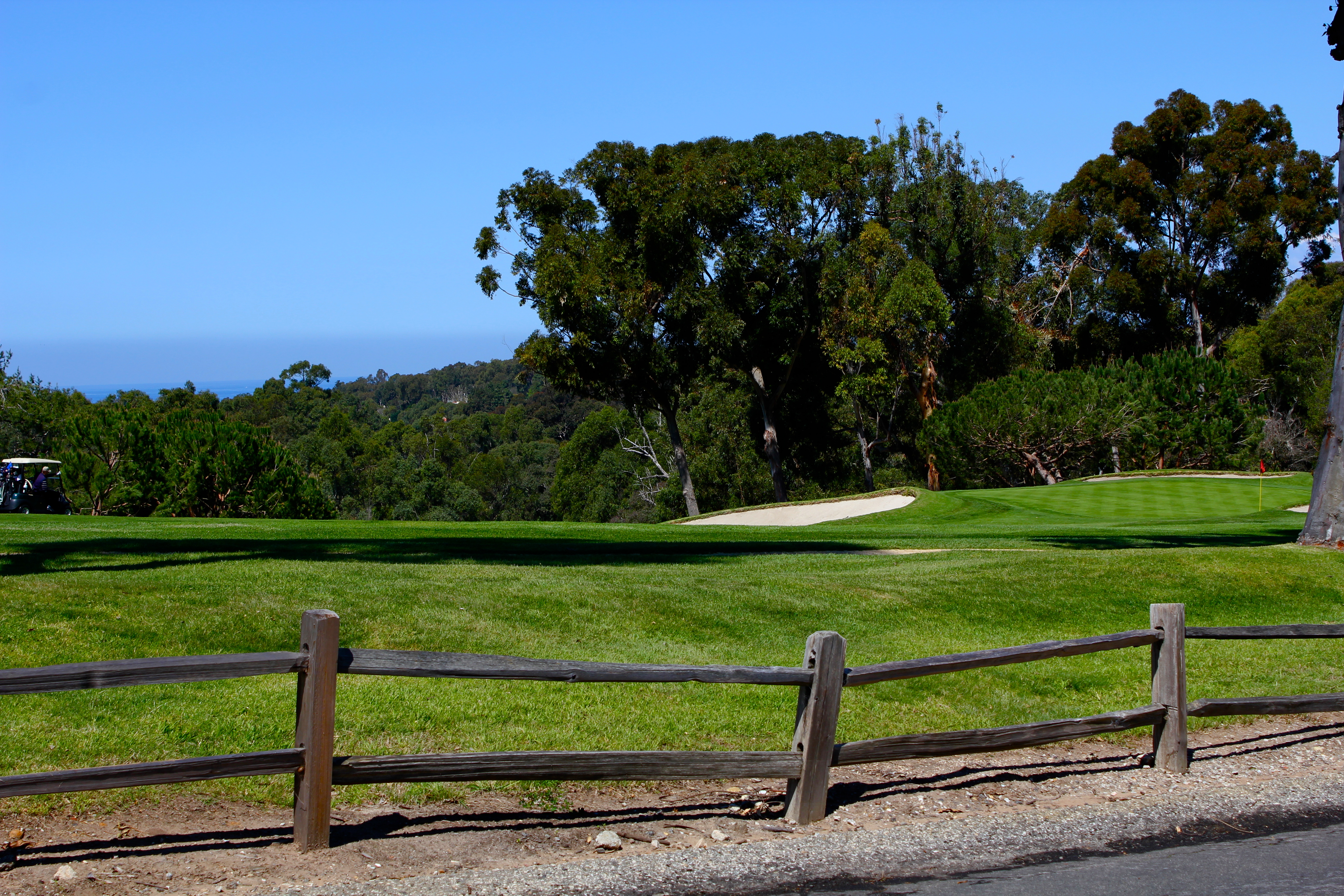 Coastal hole at a private Los Angeles golf club