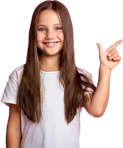 Young Girl Pointing