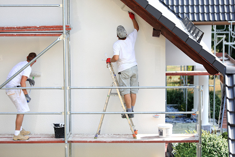 scaffolding house builders building