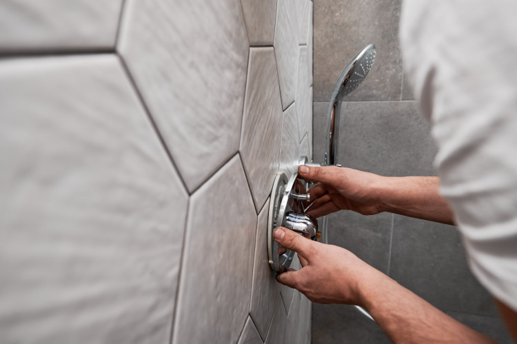 Bathroom shower instillation remodeling