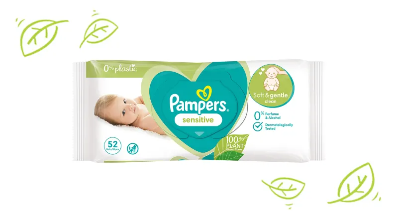 Maria Aktentas plaats Babydoekjes Pampers® Sensitive 0% Plastic