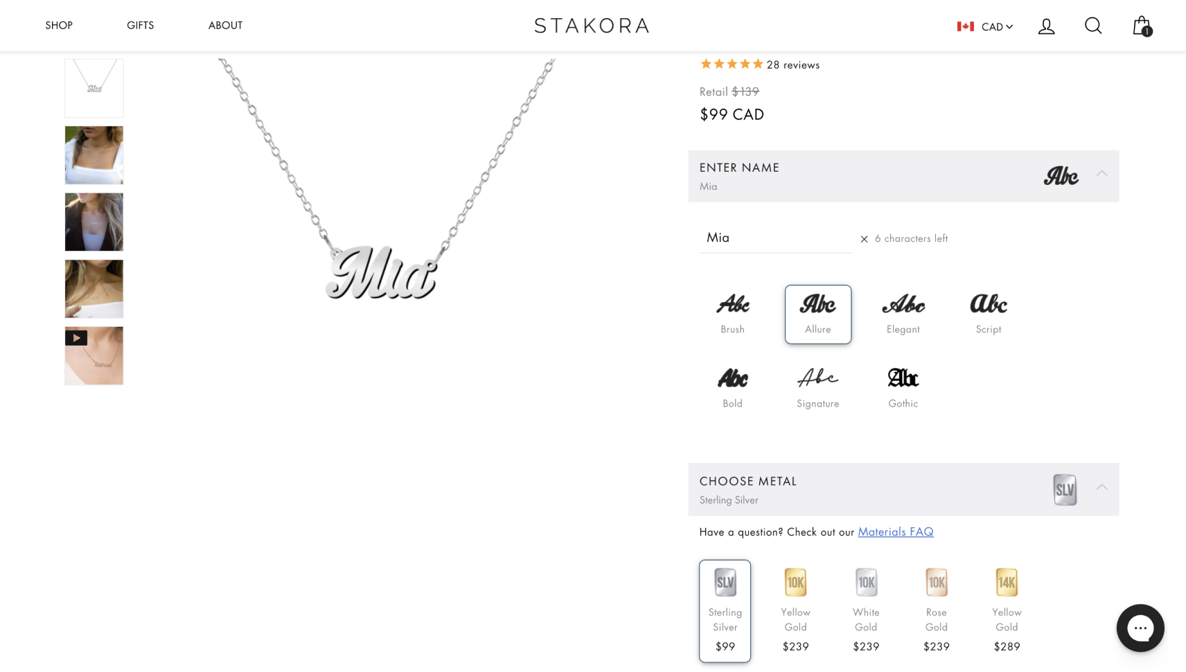 best shopify jewelry stores, online store