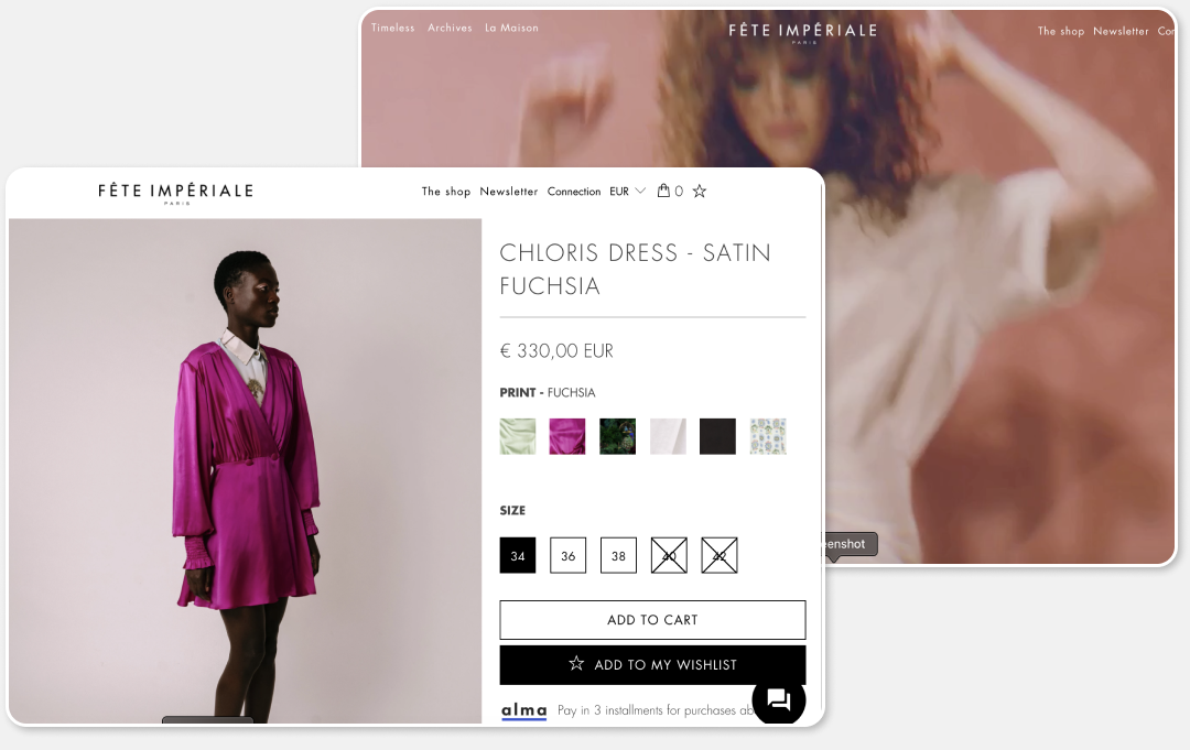 landing page