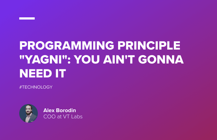 There's a popular extreme programming principle, YAGNI, that encourages to only build features that are absolutely necessary. It's a valuable principle to follow when building applications. In this article, we'll discuss what YAGNI is and how you can apply it in your own projects.