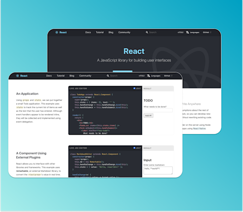 Web Development Using React Example Web Development Company | VT Labs