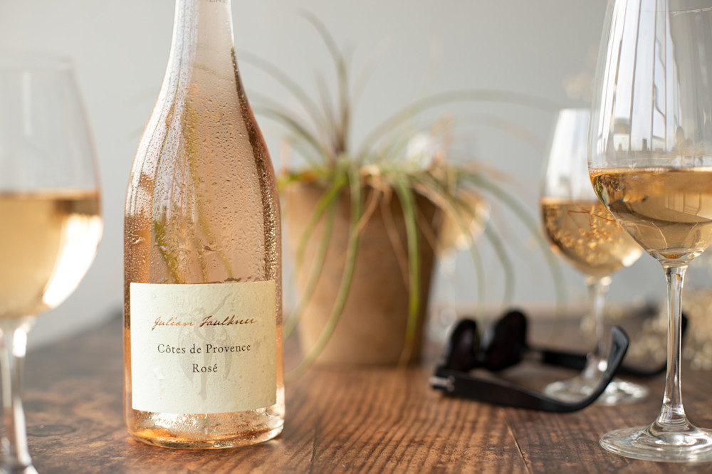 As well as knocking your socks off with flavour, Julian Faulkner Cotes de Provence Rosé comes without a capsule to reduce waste and make the wine more sustainable.
