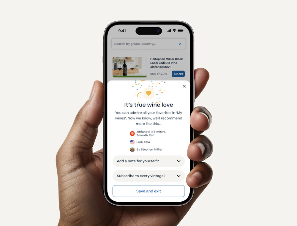 A customer finding a new favourite wine