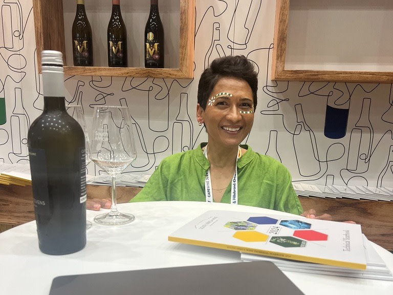 No one wears “wine festival chic” quite like Carmen Stevens.