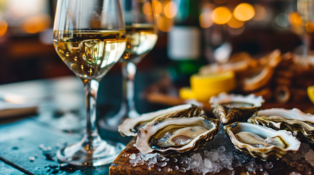 Seafood and white wine are a classic combo. If you're an oyster fan, you can't go too far wrong by pairing them with a zesty Sauvignon Blanc.